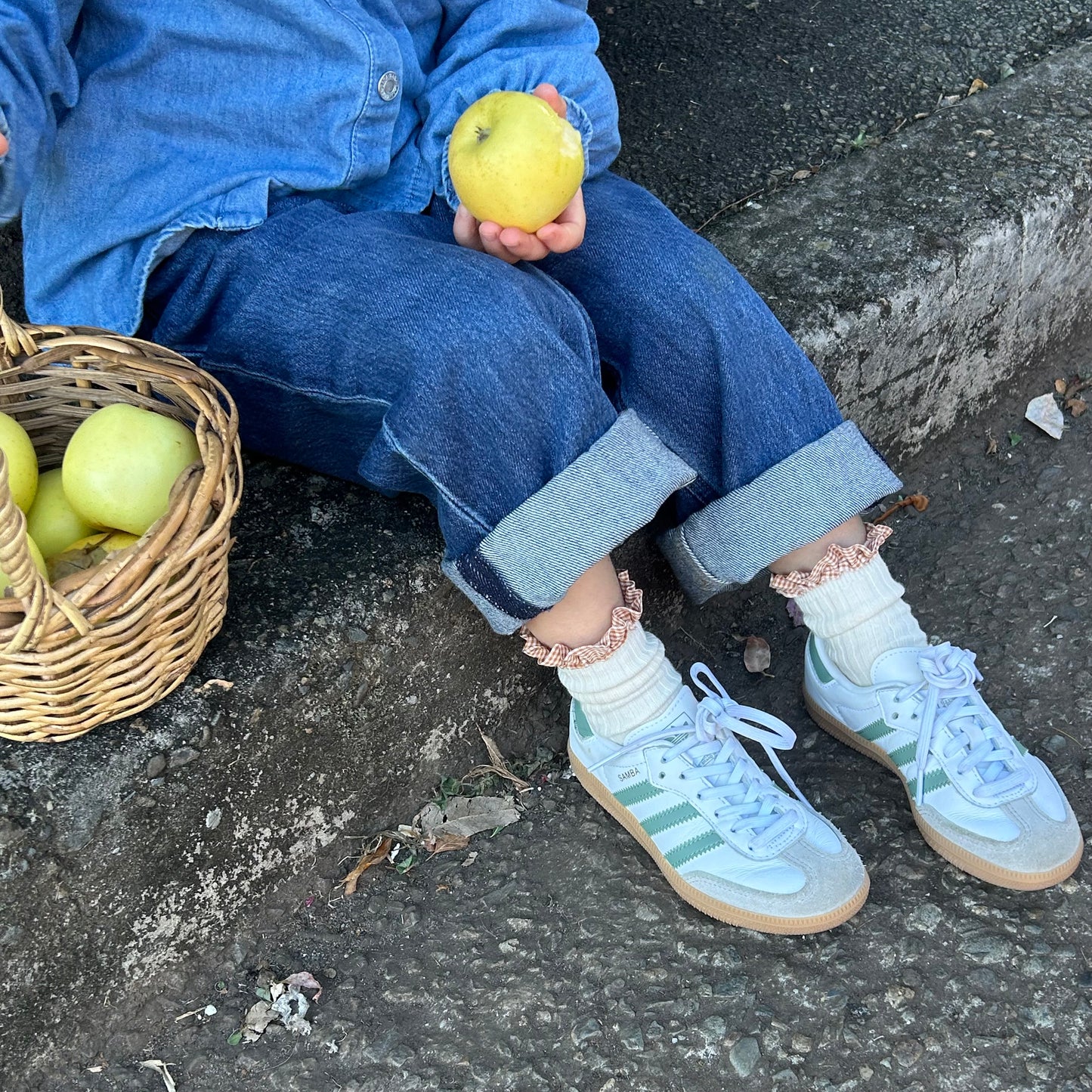 Girls Frilly Sock Vanilla