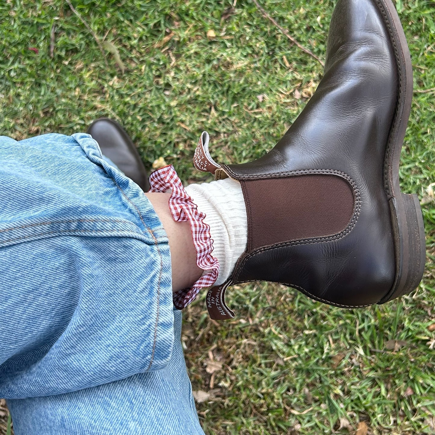 Frilly Sock Cherry 2PK