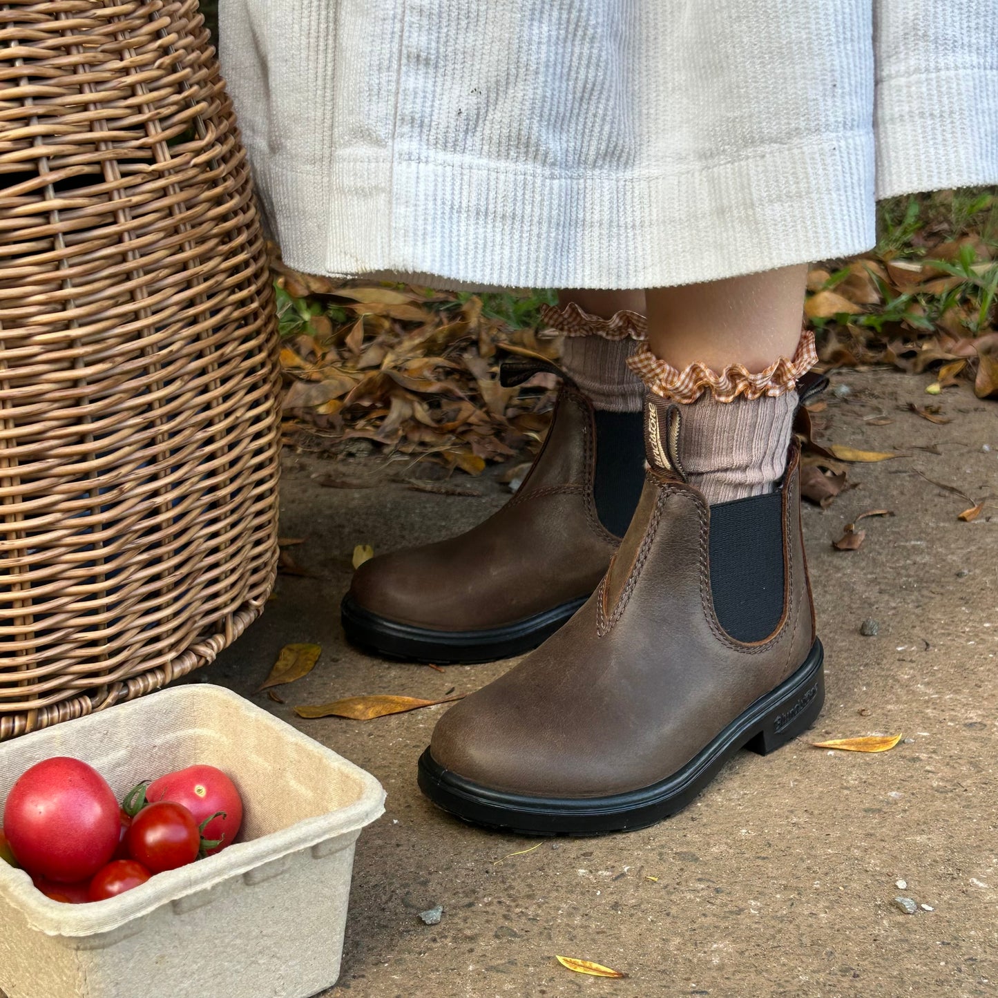 Girls Frilly Sock Mushroom